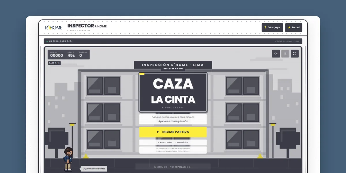 Captura del juego Inspector R'HOME publicado en rhome.pe/juego